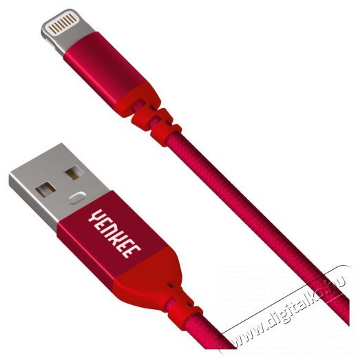 Yenkee YCU 611 MFi RD USB/lightning 1m Iroda és számítástechnika - Számítógép tartozék - USB kábel - 400813