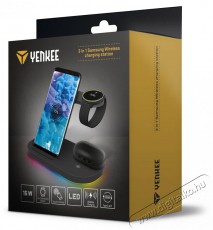 Yenkee YAC 5310 3v1 Samsung charger Qi Mobil / Kommunikáció / Smart - Mobiltelefon kiegészítő / tok - Hálózati-, autós töltő - 495005