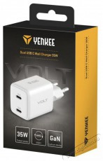 Yenkee YAC G35D VOLT Charger 2x18W GaN Mobil / Kommunikáció / Smart - Mobiltelefon kiegészítő / tok - Hálózati-, autós töltő - 495009