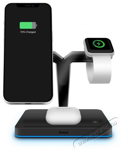 Yenkee YAC 5320 MagSafe töltőállomás Mobil / Kommunikáció / Smart - Mobiltelefon kiegészítő / tok - Hálózati-, autós töltő - 495006