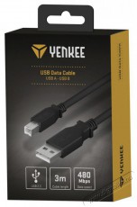 Yenkee YCU 016 BK USB A/B Printer 3m Iroda és számítástechnika - Számítógép tartozék - USB kábel - 495032