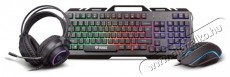 Yenkee YGS 01 Gaming set 3 in 1 INFERNO Iroda és számítástechnika - Billentyűzet / billentyűzet szett - Vezetékes - 495037