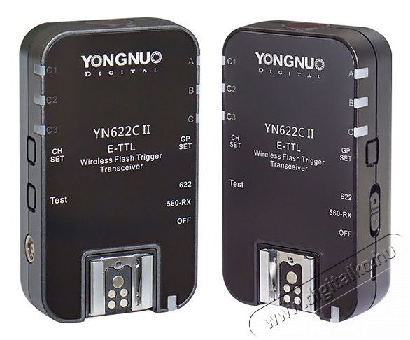 Yongnuo YN-622C II (Canon) eTTL rádióskioldó szett Fotó-Videó kiegészítők - Vaku kiegészítő - Jeladó / távkioldó - 295885