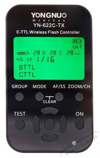 Yongnuo YN622TX Canon + 2db YN622C II kioldó szett Fényképezőgép / kamera - Sport kamera tartozékok - Távvezérlő - 319140