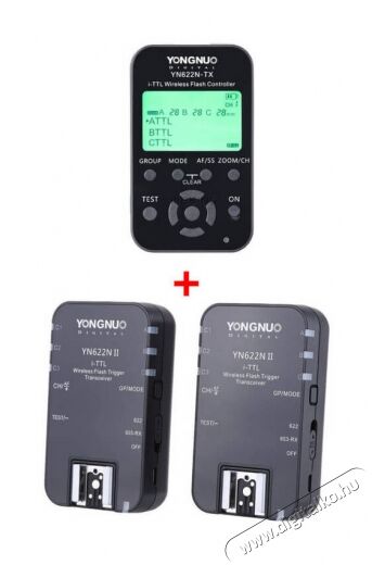 Yongnuo YN622TX Nikon + 2db YN622C II kioldó szett Fényképezőgép / kamera - Sport kamera tartozékok - Távvezérlő - 319142