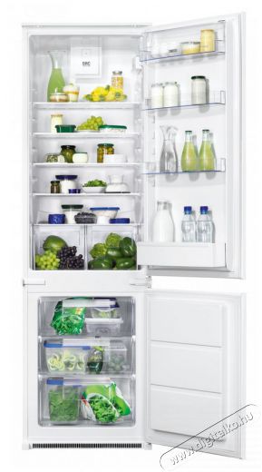 Zanussi ZBB28465SA alulfagyasztós hűtőszekrény Konyhai termékek - Hűtő, fagyasztó (beépíthető) - Alulfagyasztós kombinált hűtő - 295144