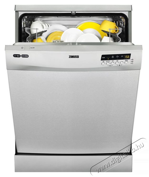 Zanussi ZDF26001XA mosogatógép Konyhai termékek - Mosogatógép - Normál (60cm) szabadonálló mosogatógép - 285638