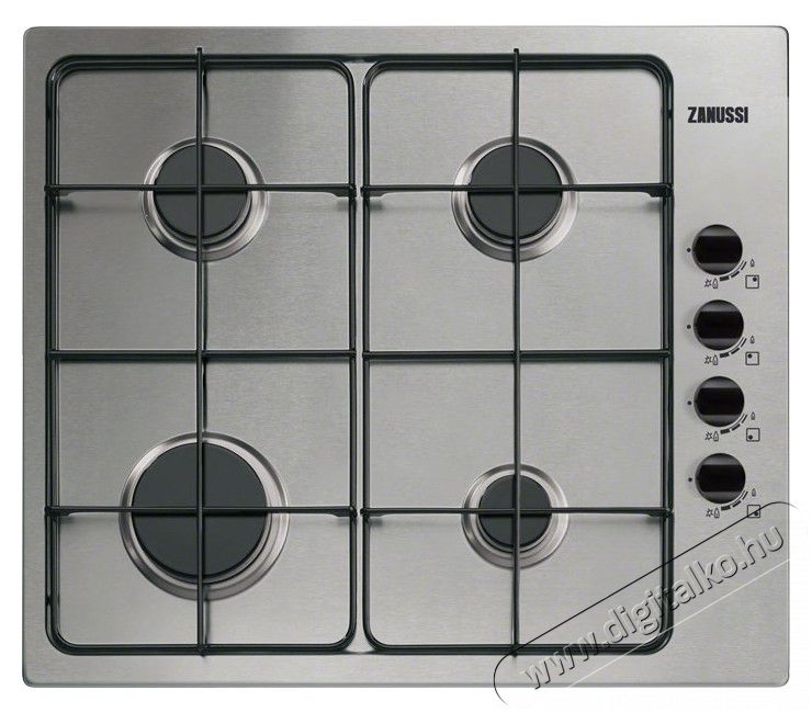 Zanussi ZGG62414XA gázfőzőlap Konyhai termékek - Sütő-főzőlap, tűzhely (beépíthető) - Gázfőzőlap (beépíthető) - 285590