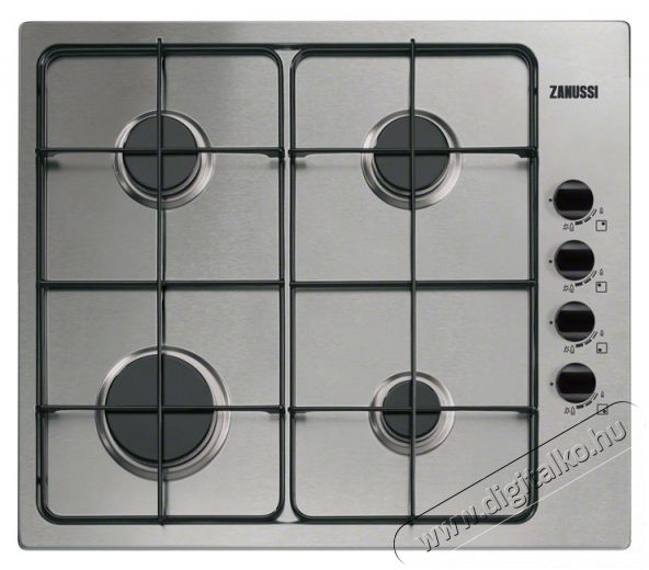 Zanussi ZGG62414XA gázfőzőlap Konyhai termékek - Sütő-főzőlap, tűzhely (beépíthető) - Gázfőzőlap (beépíthető) - 285590
