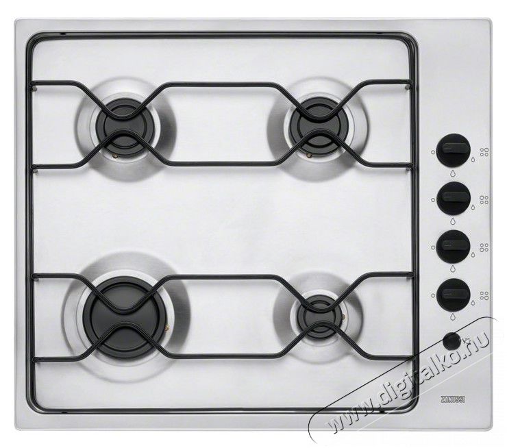 Zanussi ZGG67412XA gázfőzőlap Konyhai termékek - Sütő-főzőlap, tűzhely (beépíthető) - Gázfőzőlap (beépíthető) - 285570