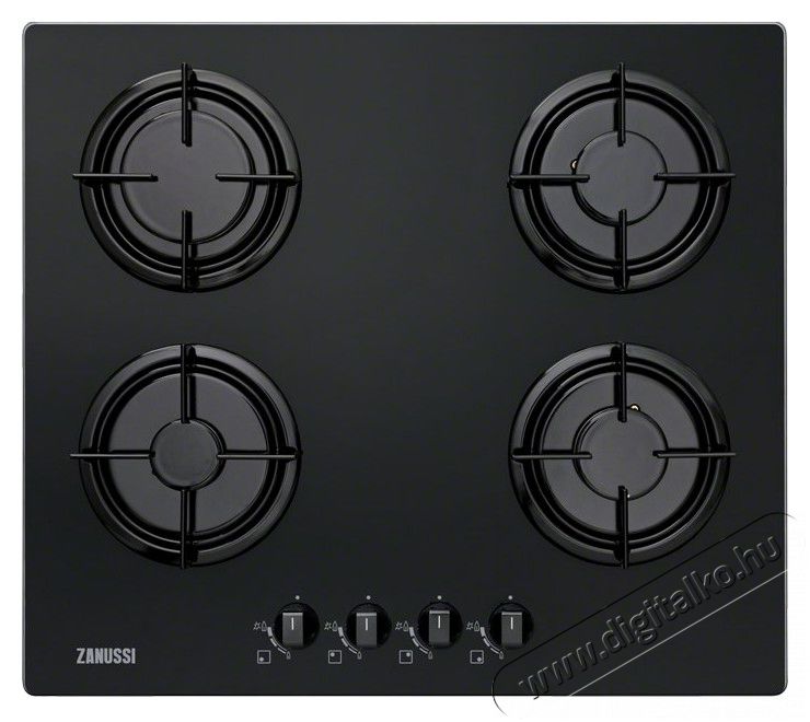 Zanussi ZGO65414BA gázfőzőlap Konyhai termékek - Sütő-főzőlap, tűzhely (beépíthető) - Gázfőzőlap (beépíthető) - 285587