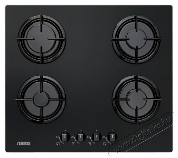 Zanussi ZGO65414BA gázfőzőlap Konyhai termékek - Sütő-főzőlap, tűzhely (beépíthető) - Gázfőzőlap (beépíthető) - 285587
