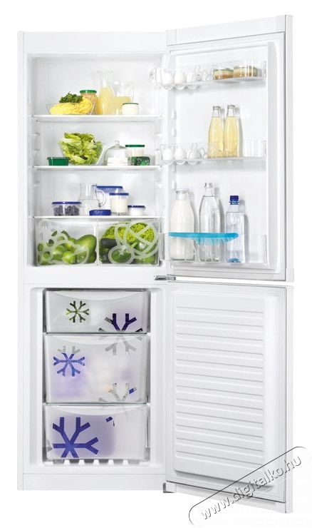 Zanussi ZRB32210WA hűtőszekrény Konyhai termékek - Hűtő, fagyasztó (szabadonálló) - Alulfagyasztós kombinált hűtő - 285698