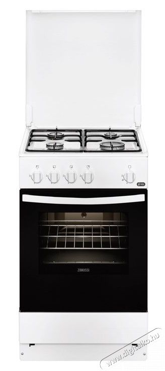 Zanussi ZCG210S1WA gáztűzhely Konyhai termékek - Sütő-főzőlap, tűzhely (szabadonálló) - Gáztűzhely (szabadonálló) - 285644