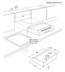 Zanussi ZHT631W beépíthető páraelszívó Konyhai termékek - Páraelszívó - Hagyományos - 340659
