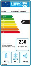 Zanussi ZTAN28FW0 felülfagyasztós hűtőszekrény Konyhai termékek - Hűtő, fagyasztó (szabadonálló) - Felülfagyasztós kombinált hűtő - 367292
