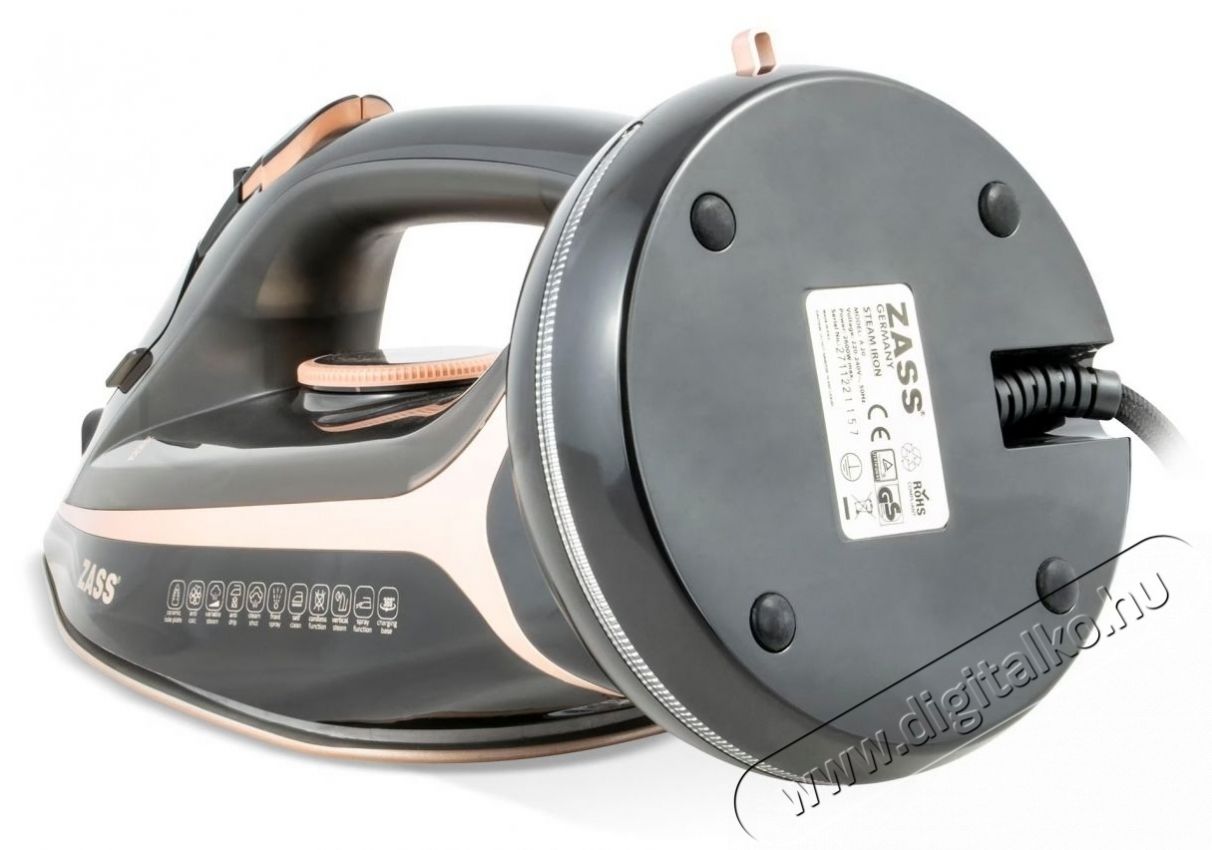 Zass A20 Gőz&ouml;lős vasal&oacute;, 2 az 1-ben 2600 W, gőzsug&aacute;r 140 g/perc, ker&aacute;mia vasal&oacute;, 300 ml-es v&iacute;ztart&aacute;ly, &aacute;ll&iacute;that&oacute; termoszt&aacute;t, fekete H&aacute;ztart&aacute;s / Otthon / K&uuml;lt&eacute;r - Vasal&oacute; - Vasal&oacute; - 534743