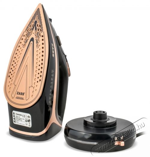 Zass A20 Gőz&ouml;lős vasal&oacute;, 2 az 1-ben 2600 W, gőzsug&aacute;r 140 g/perc, ker&aacute;mia vasal&oacute;, 300 ml-es v&iacute;ztart&aacute;ly, &aacute;ll&iacute;that&oacute; termoszt&aacute;t, fekete H&aacute;ztart&aacute;s / Otthon / K&uuml;lt&eacute;r - Vasal&oacute; - Vasal&oacute; - 534743