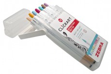 Zebra ClickArt nyomógombos 12 db-os filctoll készlet Iroda és számítástechnika - Számológép - Irodai - 507570