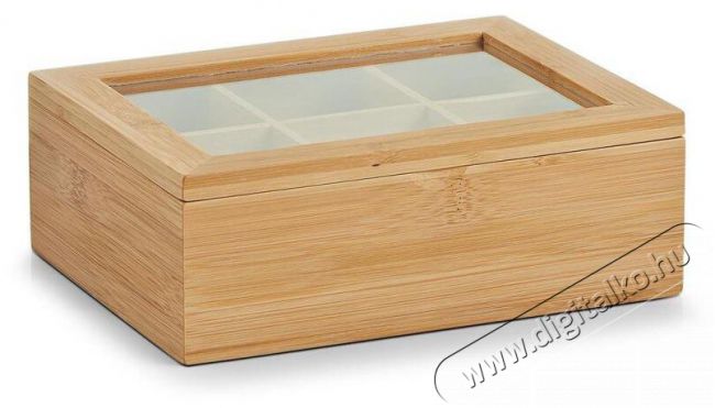 Zeller Bambusz teafilter tartó doboz, 21 × 16 × 7,5 cm Konyhai termékek - Egyéb / Konyhai kiegészítő - 520512