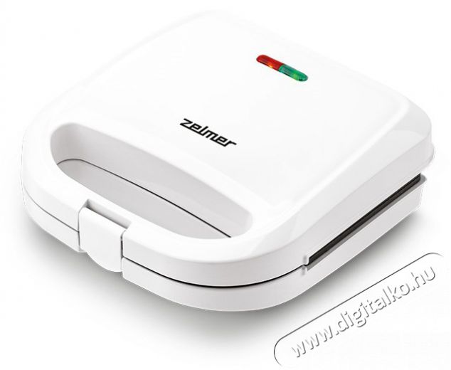 Zelmer ZSM7700 fehér szendvicssütő Konyhai termékek - Konyhai kisgép (sütés / főzés / hűtés / ételkészítés) - Melegszendvics / gofri sütő - 502105