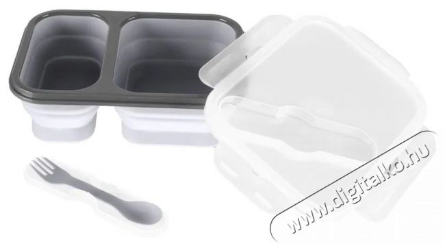 Zopa Snack doboz + evőeszközök, nagy, Dove Grey Konyhai termékek - Edény - Ételtároló - 526718