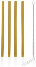Zopa szilikon sz&iacute;v&oacute;sz&aacute;l - 4 db, Mustard Yellow Konyhai term&eacute;kek - Egy&eacute;b / Konyhai kieg&eacute;sz&iacute;tő - 530291