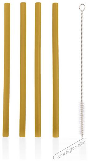 Zopa szilikon sz&iacute;v&oacute;sz&aacute;l - 4 db, Mustard Yellow Konyhai term&eacute;kek - Egy&eacute;b / Konyhai kieg&eacute;sz&iacute;tő - 530291