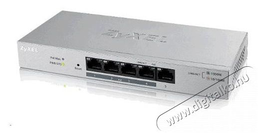 Zyxel GS1005-HP 5port Gigabit LAN Nem menedzselhető PoE+ Switch Iroda és számítástechnika - Hálózat - Switch - 392890