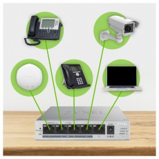 Zyxel GS1005-HP 5port Gigabit LAN Nem menedzselhető PoE+ Switch Iroda és számítástechnika - Hálózat - Switch - 392890