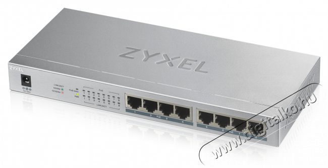 Zyxel GS1008-HP 8port Gigabit LAN Nem menedzselhető PoE+ Switch Iroda és számítástechnika - Hálózat - Switch - 392889