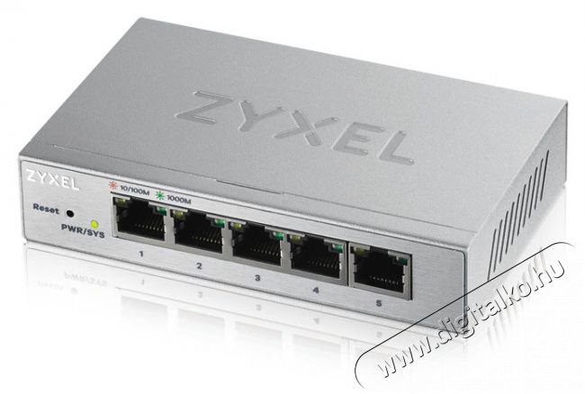 Zyxel GS1200-5 5port GbE LAN web Menedzselhető asztali switch Iroda és számítástechnika - Hálózat - Switch - 392883