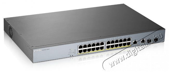 Zyxel GS1350-26HP 24x GbE LAN PoE (375W) 2x GbE RJ45/SFP Combo port smart menedzselhető CCTV PoE switch Iroda és számítástechnika - Hálózat - Switch - 392879