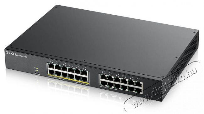 Zyxel GS1900-24EP 12port GbE LAN + 12port PoE LAN (130W) Smart menedzselhető switch Iroda és számítástechnika - Hálózat - Switch - 392878