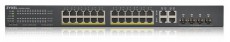 Zyxel GS1920-24HPv2 28port GbE LAN PoE (375W) L2 Menedzselhető switch Iroda és számítástechnika - Hálózat - Switch - 392872