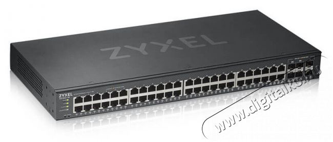 Zyxel GS1920-48v2 48port GbE LAN 4port Gbe combo RJ45/SFP L2 menedzselhető switch Iroda és számítástechnika - Hálózat - Switch - 409988